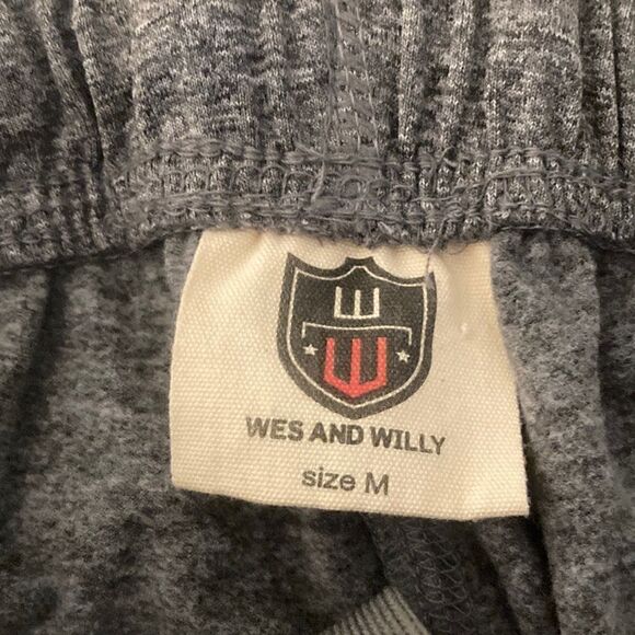 Wes & Willy NWOT Boys Heather Gray Fleece Joggers with Ankle Zipper. Size M. - Picture 5 of 7
